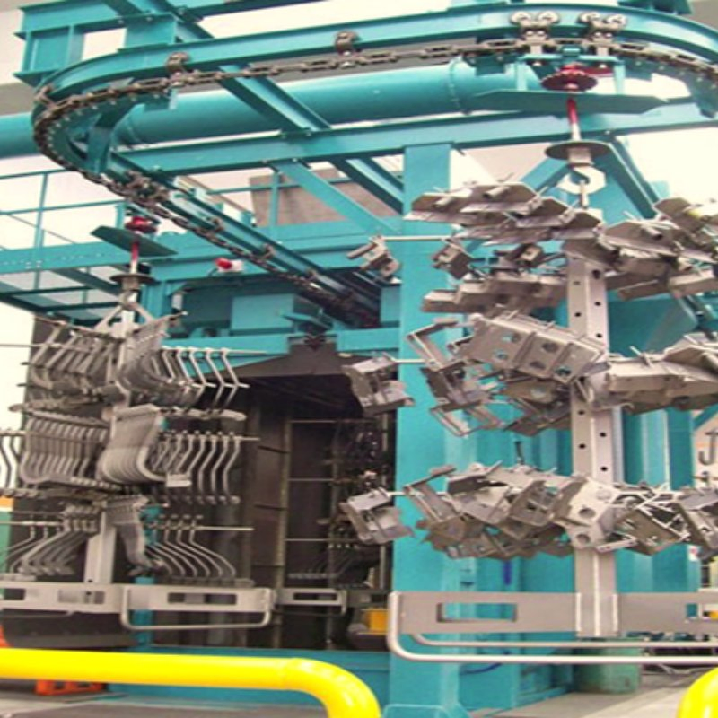 Anpassbare Power-Überkopf-Ketten-Durchlauf-Strahlanlage