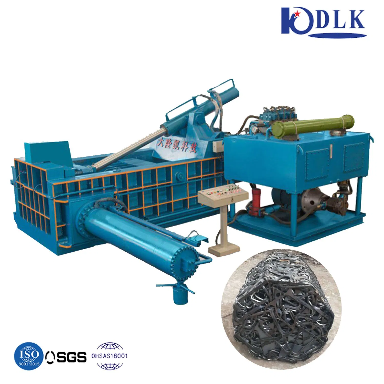Presse à balles pour équipement de recyclage de fils de fer, d'aluminium et de cuivre Y81F-160