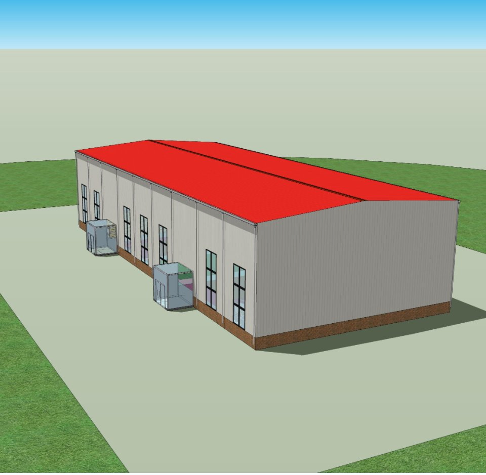 Prefabricated Light Steel Sandwich Panel Steel Structure Building for Warehouse
