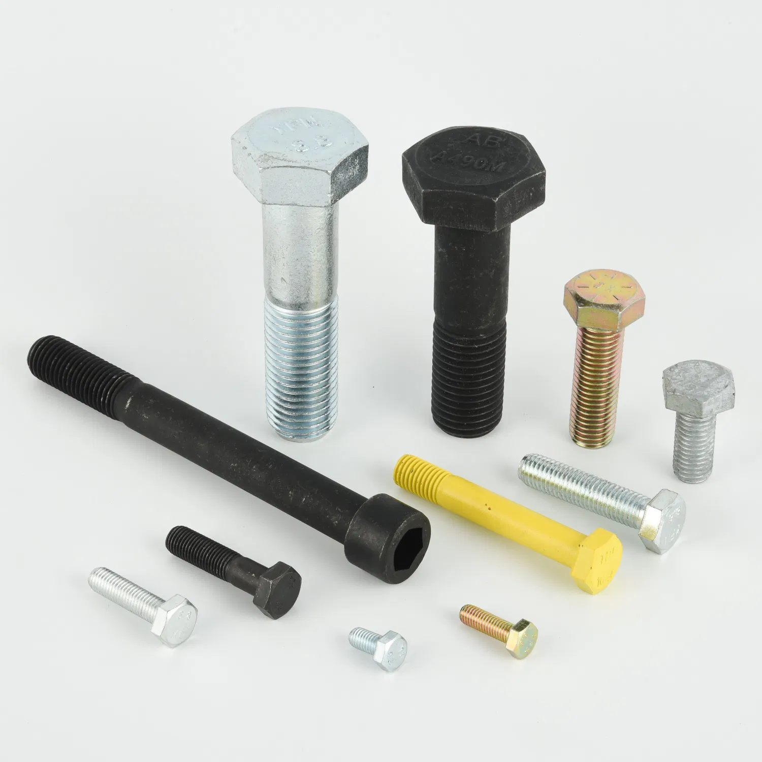 Carbon Steel/Stainless Steel Hexagon Head Bolt, Screw Bolt, Carriage Bolt, Hex Flange Bolt, Hex Heavy Bolt, Socket Head Cap Screw, Flat Square Head Stud Bolt with Nut