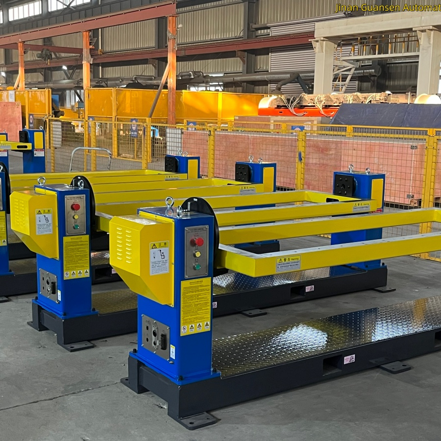Positionneur de soudage à axe unique à charge élevée avec poupée et contre-poupée contrôlé par un robot de soudage industriel pour le soudage automatisé