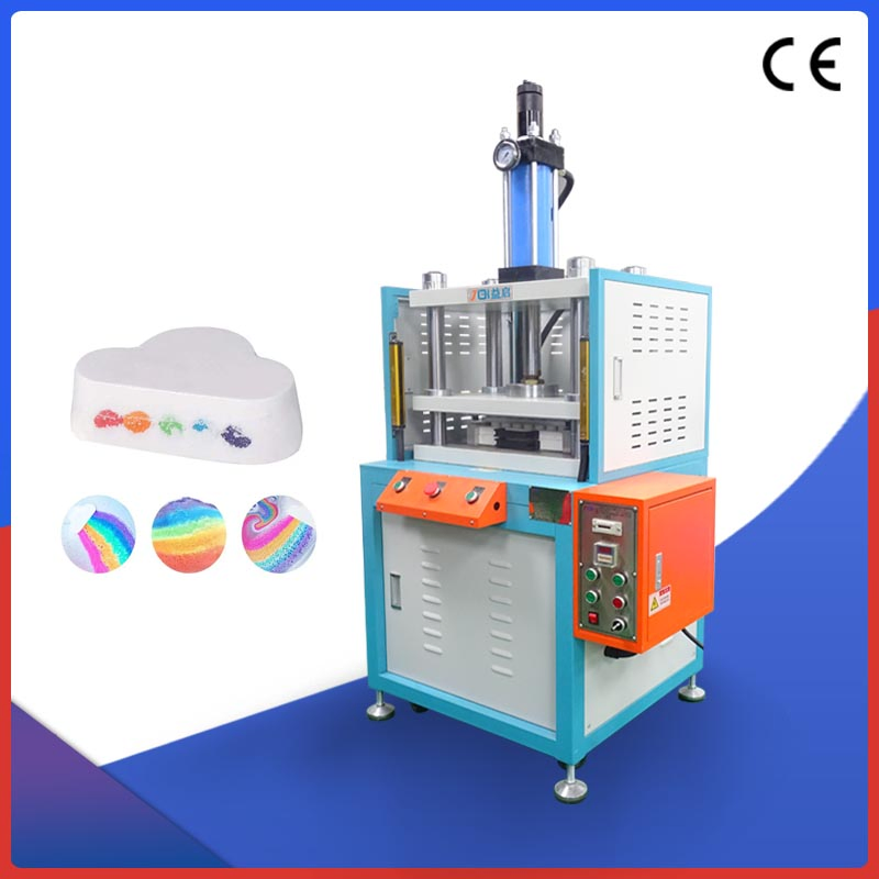 Máquina semiautomática para formar barras de champú y bombas de baño de sal con burbujas