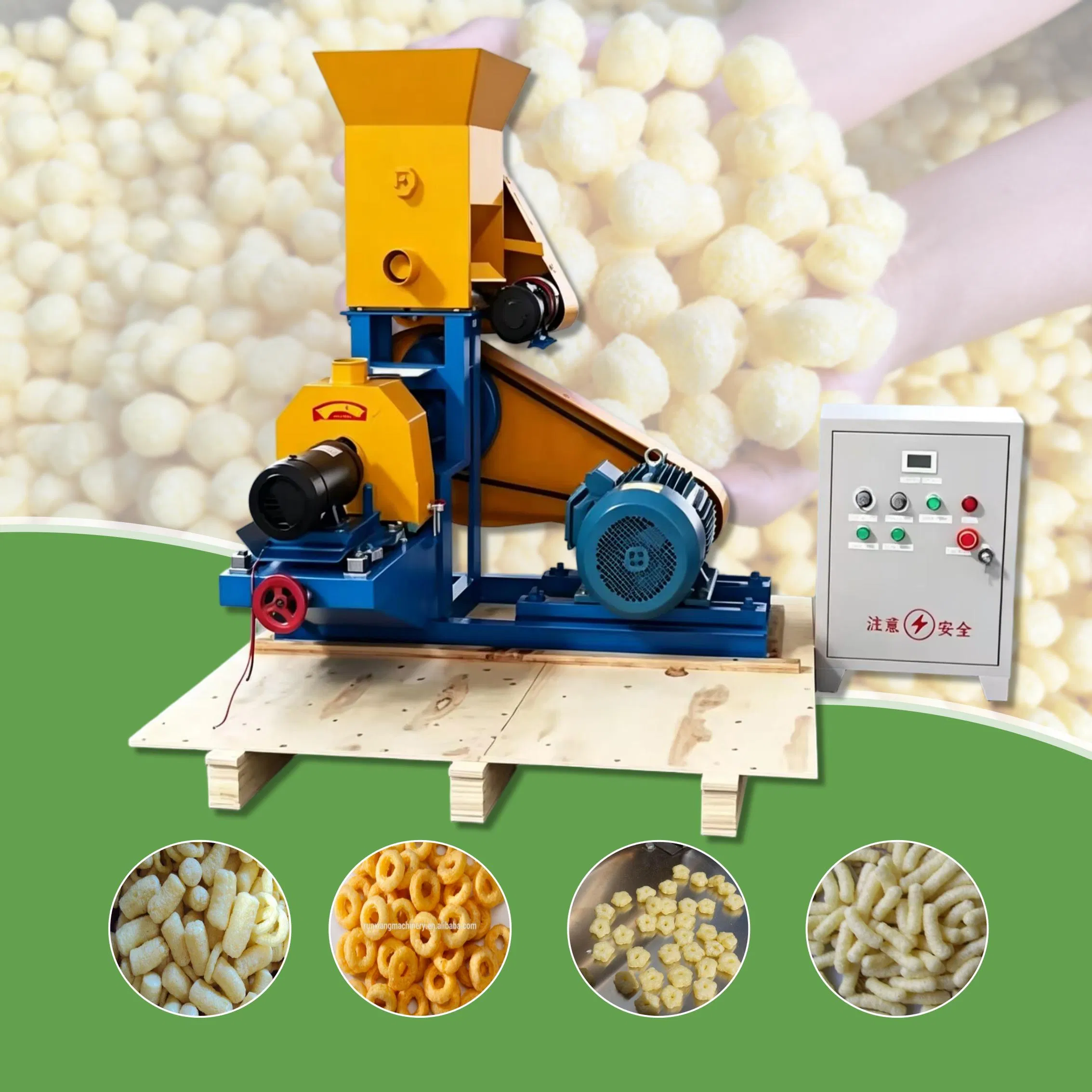Durable Puffed Rice Machine 150-180kg/H Soybean Extruder Food Extruder Machine