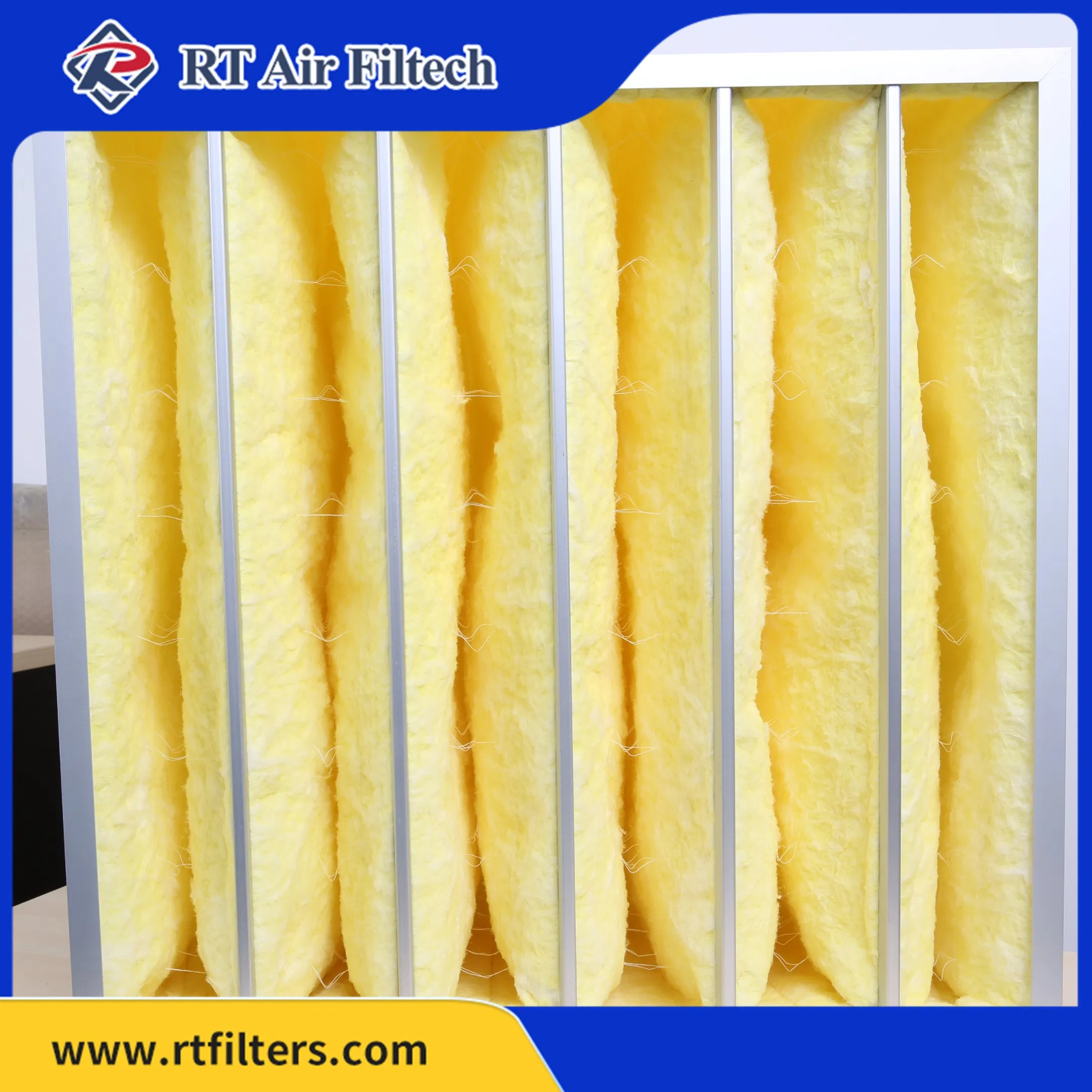 Bag Type Panel HEPA Fiberglass Pocket Filter for High Efficiency Filtration