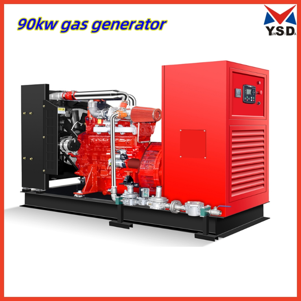 90kw Open Type Silent CNG/LNG/Natural Gas Power Genset, Biogas Generator Set