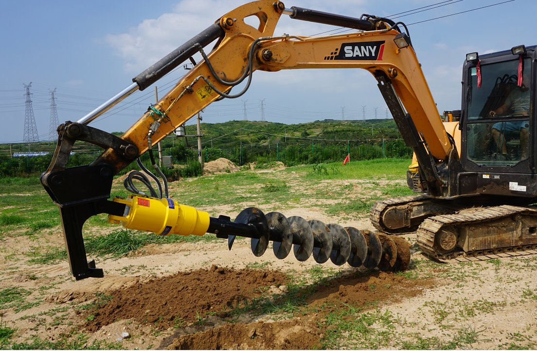 Kinger CE Earth Drilling Post Hole Auger for Excavator