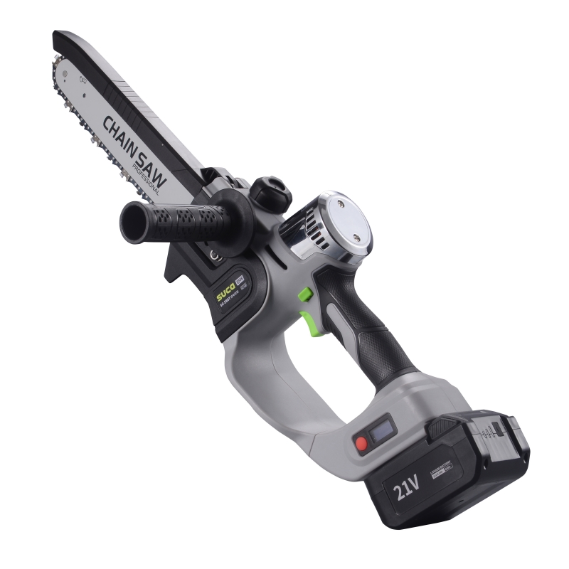 Suca SC-5807 8/10 Inch 210mm Battery Powered Chainsaw Lightweight Cordless Pruner Saw with Automatic Lubrication Pump