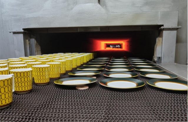Linea di produzione di stoviglie