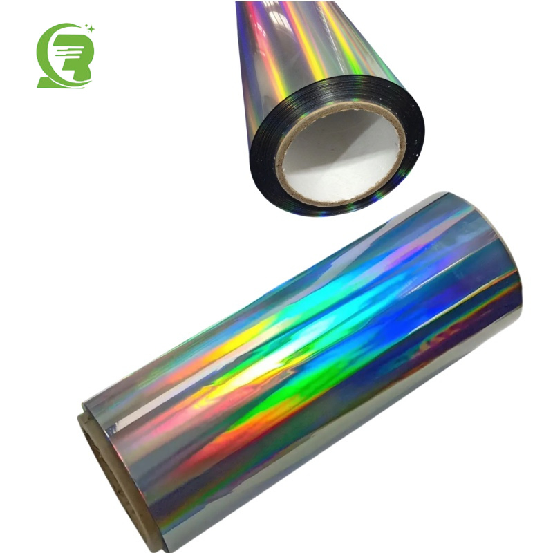 Film holographique à motif arc-en-ciel en PET pour l'emballage