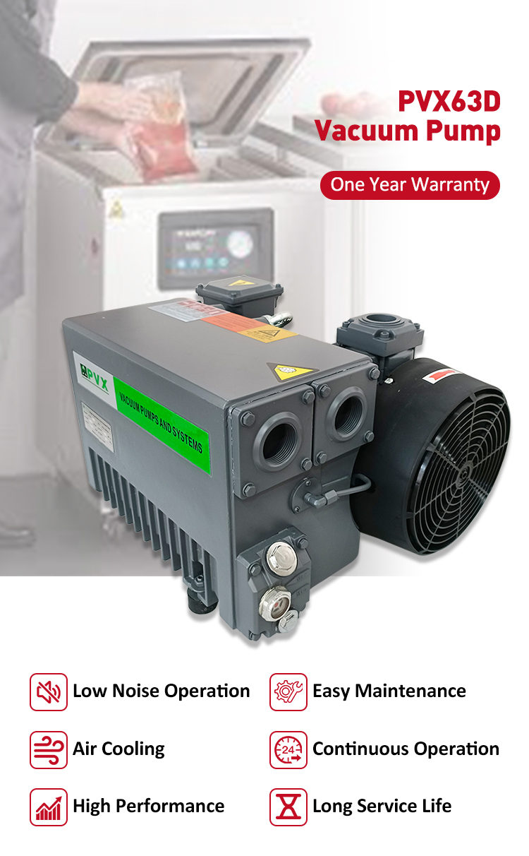 Energy Saving Oil-Lubricated Rotary Vane Vacuum Pump for Food Packaging