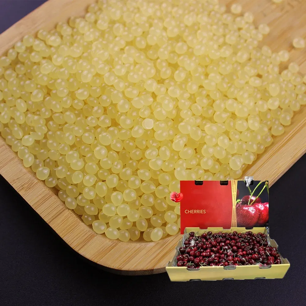 Adhésif thermofusible jaune à haute viscosité pour boîtes à fruits