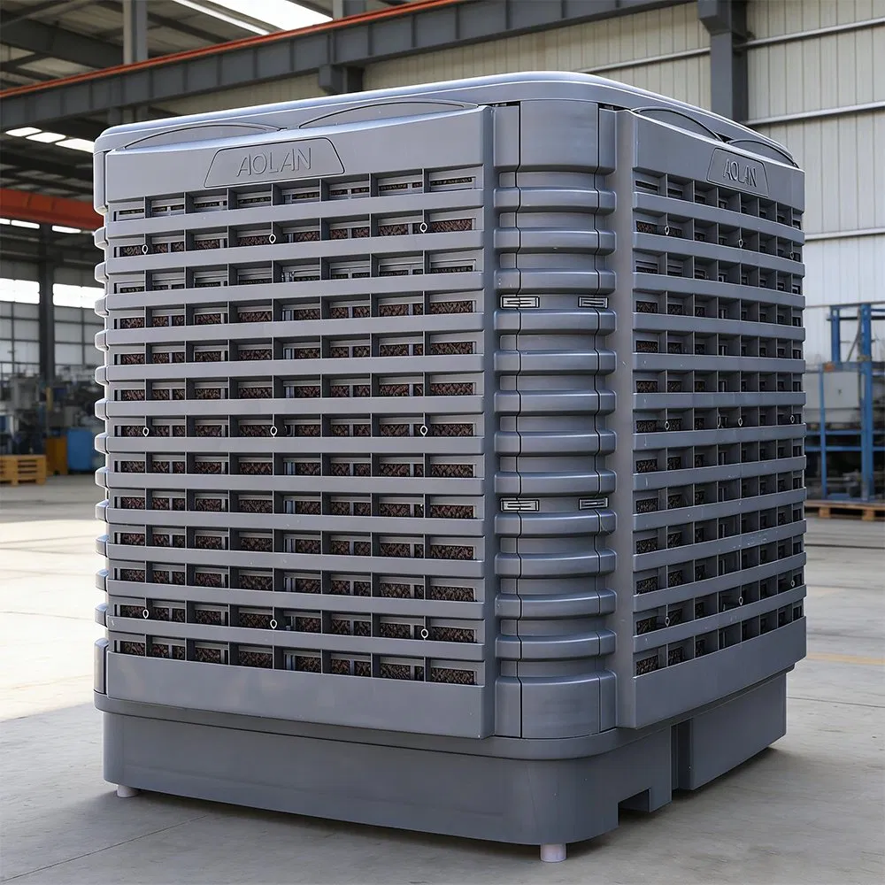 30000CMH Axial Fan Evaporative Cooling System Ducted Air Cooler for Factories & Warehouses