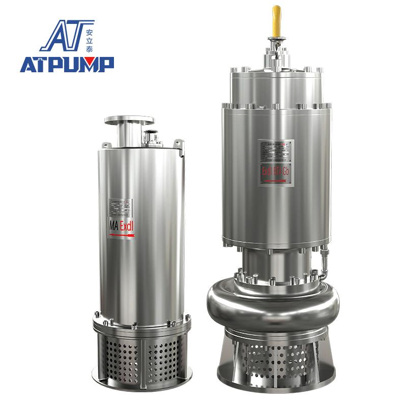 22kw Submersible Slurry Pump Strong Sewage Desilting Capacity Stainless Steel Sump Pump