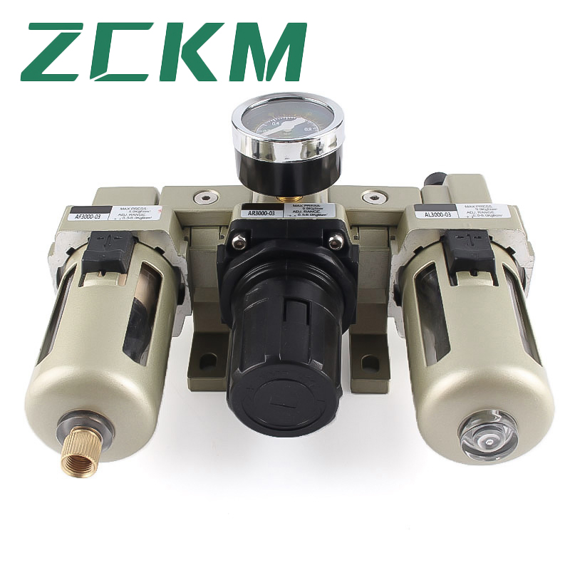 Filtro Regolatore Lubrificatore Aria Unità Filtro Aria Avanzata Trattamento Aria Compressa AC Separatore Olio Acqua Separatore Olio Verticale Trattamento Automatico Olio Acqua