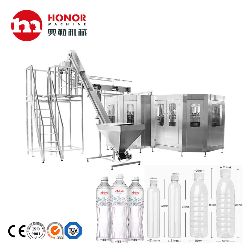 Full Set Complete Pet Bottle Drinking Mineral Water Liquid Production Machine