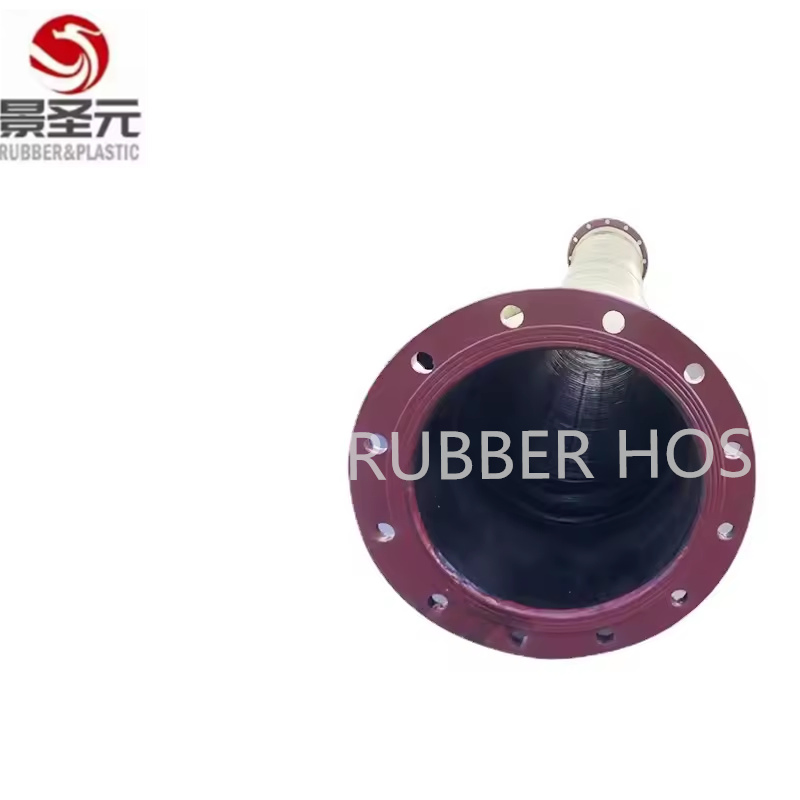 Wear Resistance Flexible Water Suction and Discharge Rubber Hose with Flange