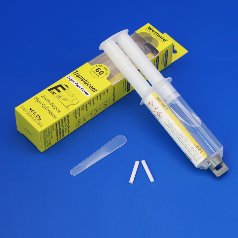 Transparent Instant AB Glue 25g Liquid 2-part Resin with Hardener DIY Repair Metal Rapid 60 Seconds Super Fast Cure Flexible Epoxy Adhesive