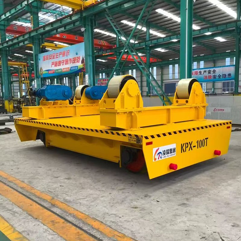 Electric Flat Carriage with Remote Control for Factory Workshop Transport