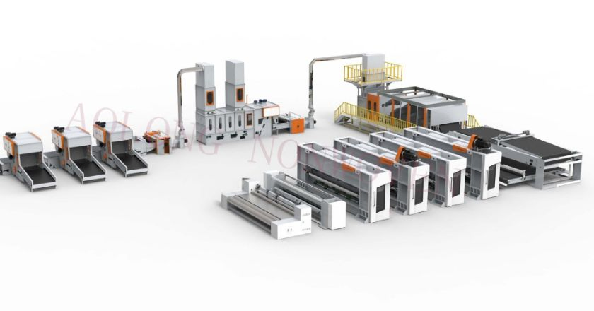 2500mm Automotive Interior Rear Decklid Needle Punching Nonwoven Production Line