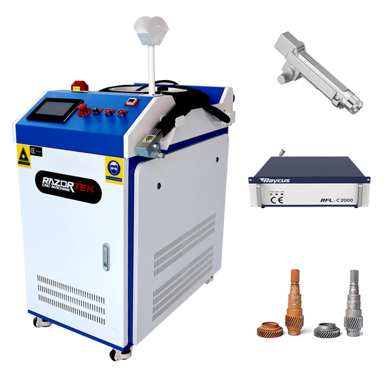 Handheld Fiber Laser Cleaning Machine 1000W -3000W Water Cooling Metal Rust Removal