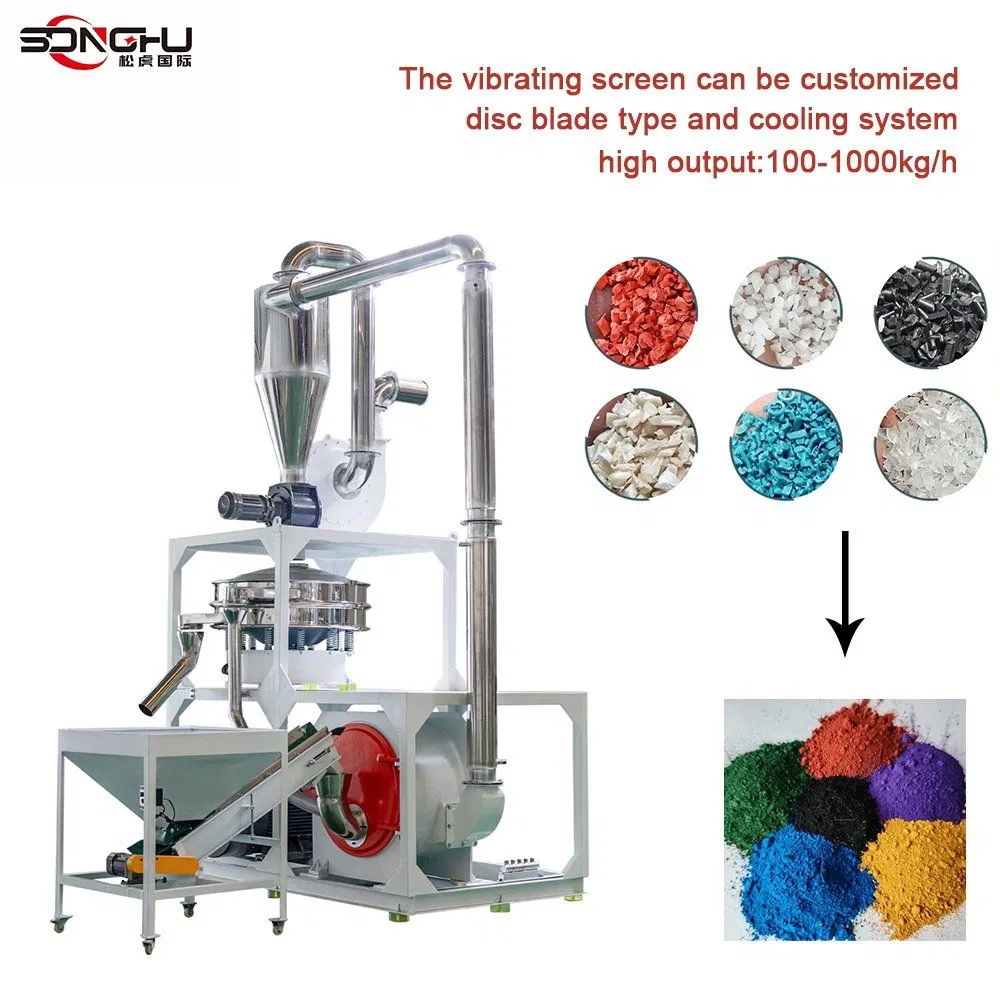 High Capacity Plastic WPC/SPC Grinder Machine PVC Powder Mill Pulverizer