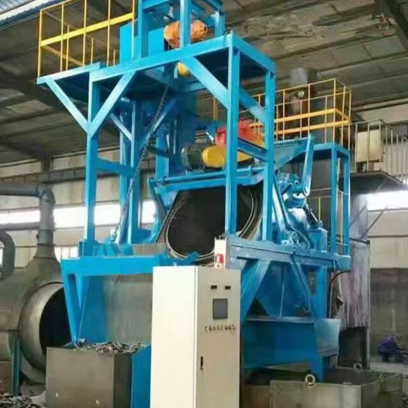 Heavy-Duty Inclined Drum Shot Blaster for Steel Pipe Cleaning