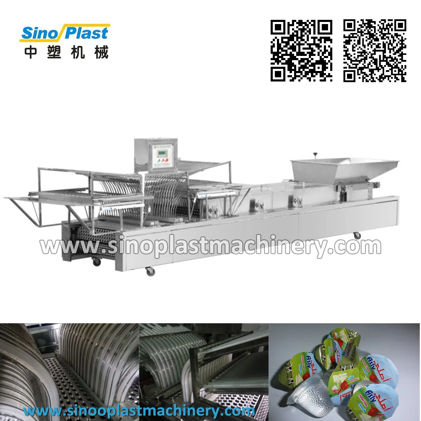 Kunststoff-Geleebecher-Schalen-Stapel-Stapelmaschine