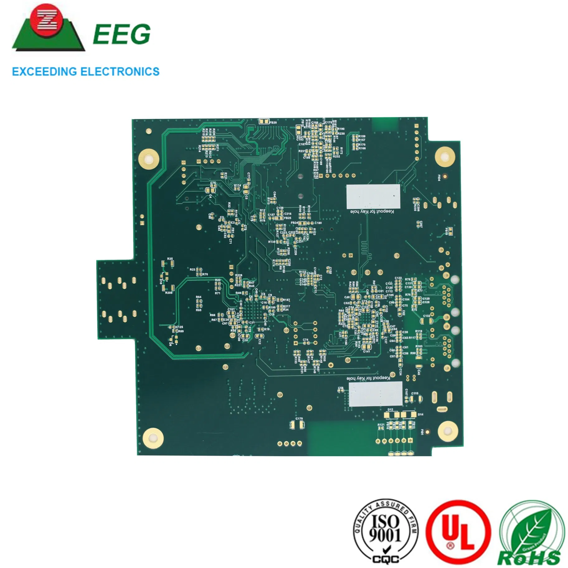 Multilayer Immersion Gold PCB with Impedance Control