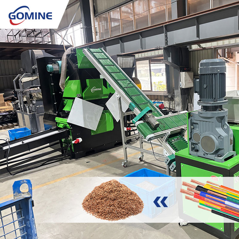 Scrap Copper Recycling Plant Copper Wire Crusher Granulator and Separator 200kg/H Copper Granulator