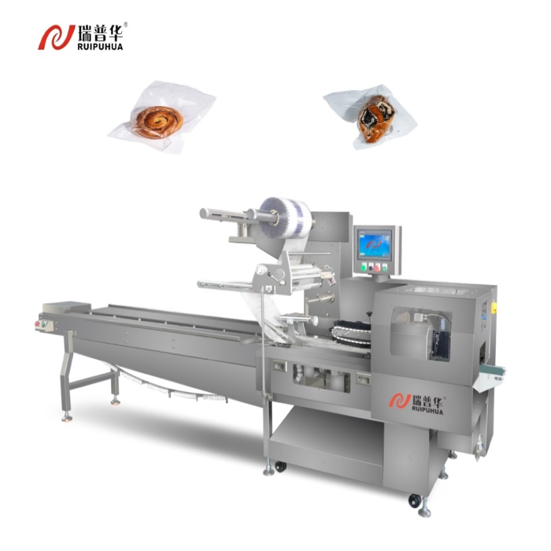 Multi-Function Automatic Horizontal Vacuum-Sealed Bread Sandwich Pillow Flow Packing Machine Bakery Products Packaging Machine