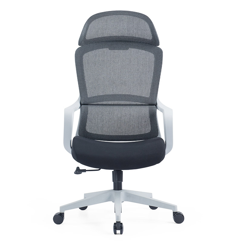 Elegante sedia da ufficio da segretaria girevole ergonomica in mesh completo per dirigenti