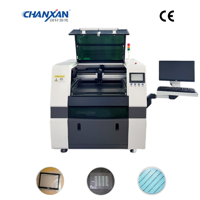 Laser Fine Cutting Machine with Ball Screw Cover Layer Film for FPC/PCB