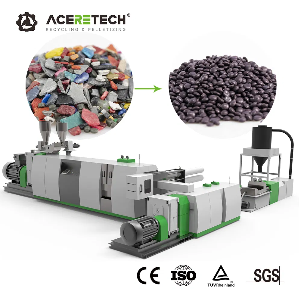 China Manufacturer Zhangjiagang Agglomerator Recycle Waste Plastic Granules Making Machine