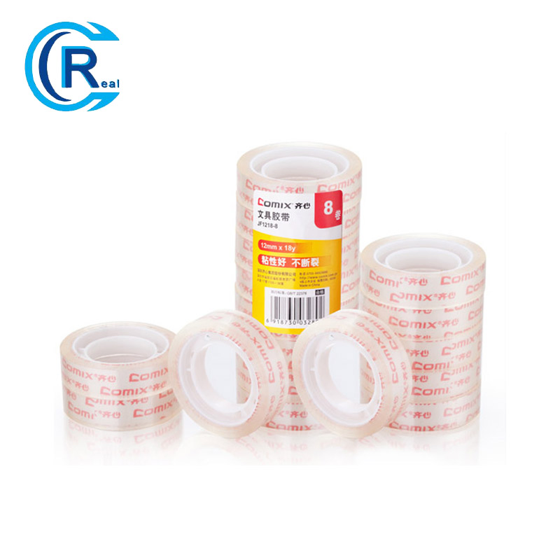 Crystal Clear Colored BOPP Adhesive Tape for Office Home School Stationery