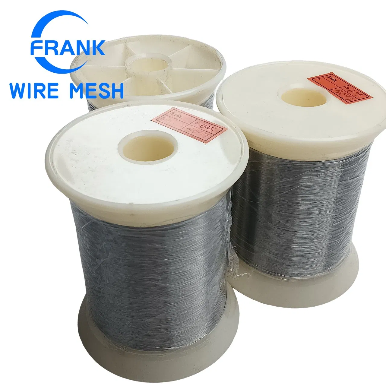 Filo morbido in acciaio inossidabile micro di precisione da 0,02 mm ad alta resistenza alle alte temperature, personalizzato in grado 304 304L 316 316L, per filato tessile