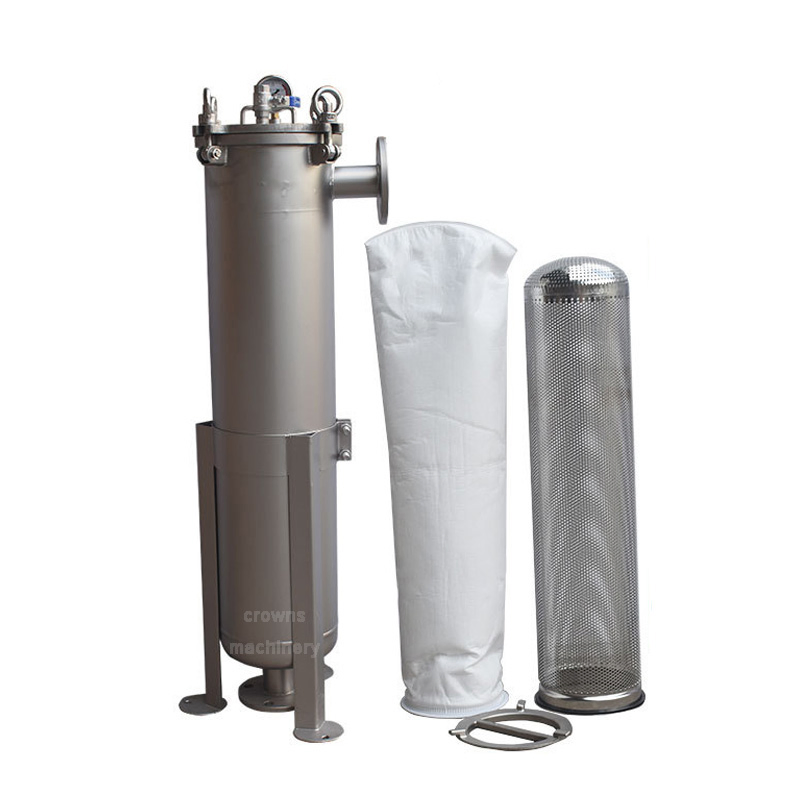 Durable Stainless Steel Single Bag Water Filter Housing for Industrial Liquid Filtration