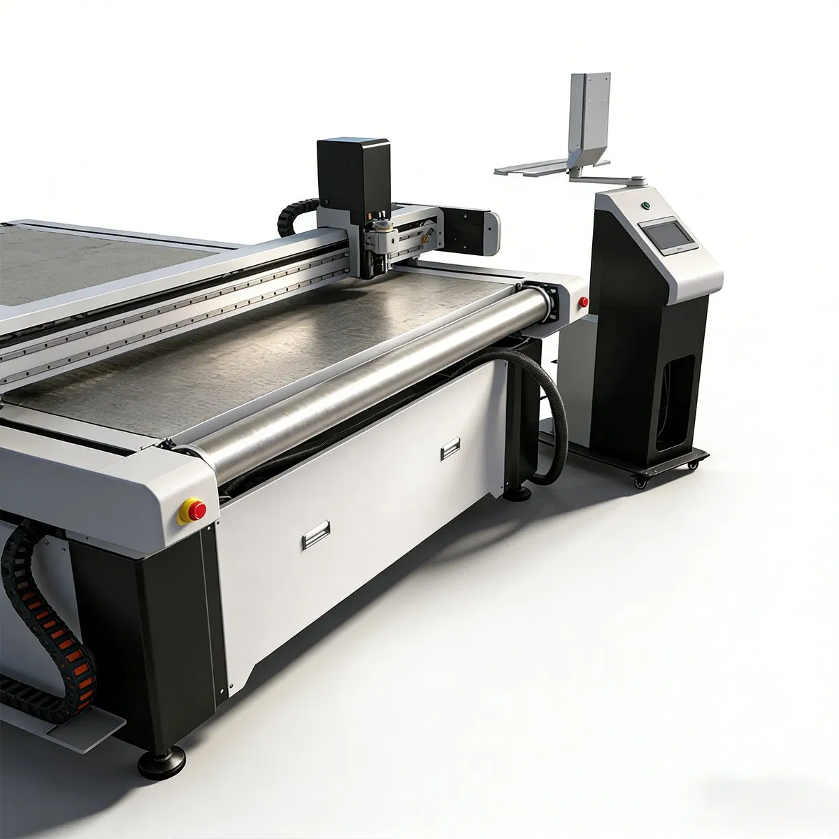 Jeke Digital Cloth CNC Knife Cutting Machine with Rotary Knife Tool Feeding Cutter