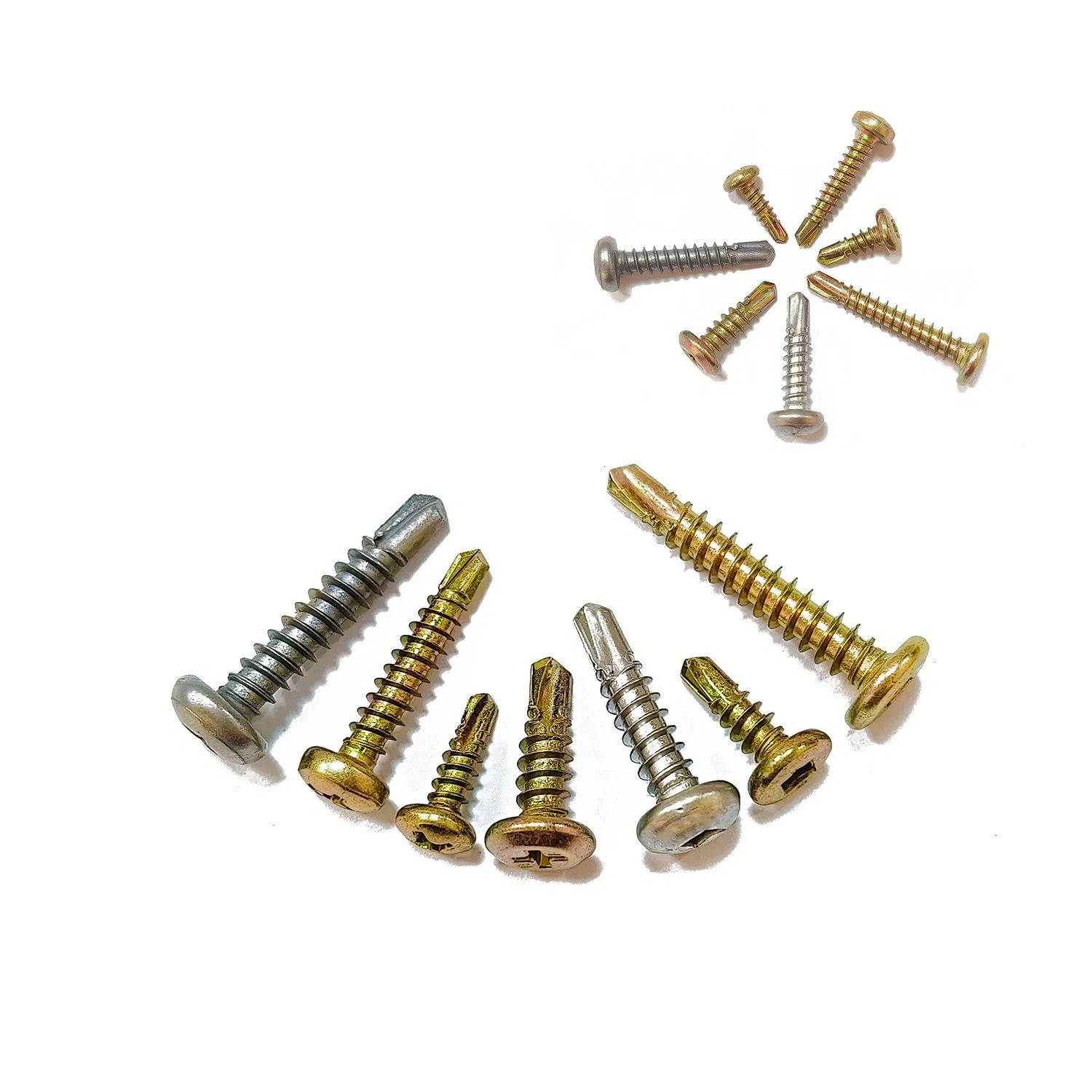 Custom Carbon Steel Stainless Steel Flat Pan Head Self Drilling Screws