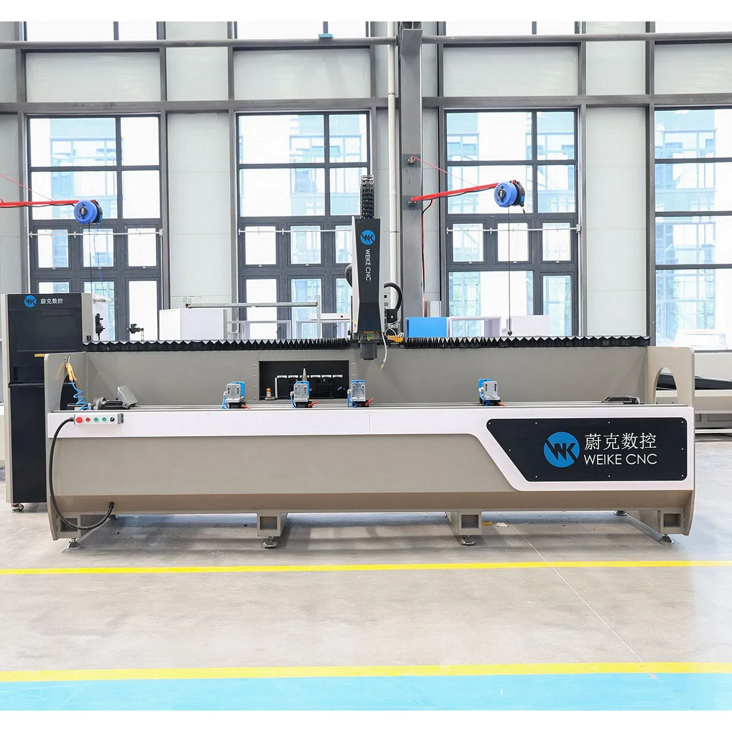 Aluminum Profile 3 Axis CNC Machining Center 3200 Travel Machining Center