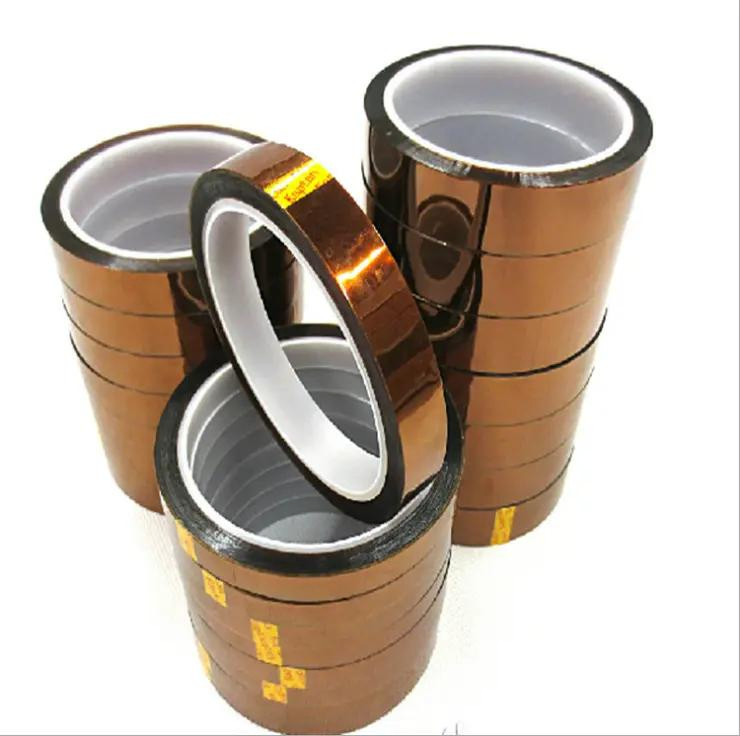 High Temperature Pi Kapton Silicone Tape, Amber, 30um Total Thickness