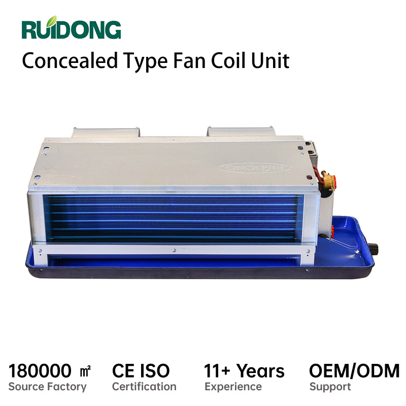 2 Rohre 2 Reihen Optionaler Kabelgebundener Controller 3-Stufen-Schalter Kaltwasser-Ventilator-Konvektor