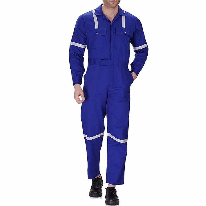 Flame Resistant Men's Retardant Overall Coveralls Safety Uniforms Reflective Workwear