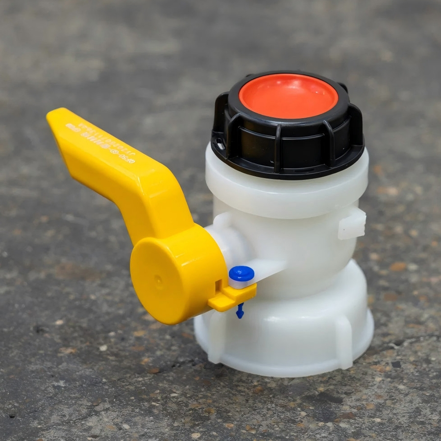 Robinet à boisseau sphérique DN50 pour réservoir IBC à filetage personnalisé pour systèmes de stockage en vrac