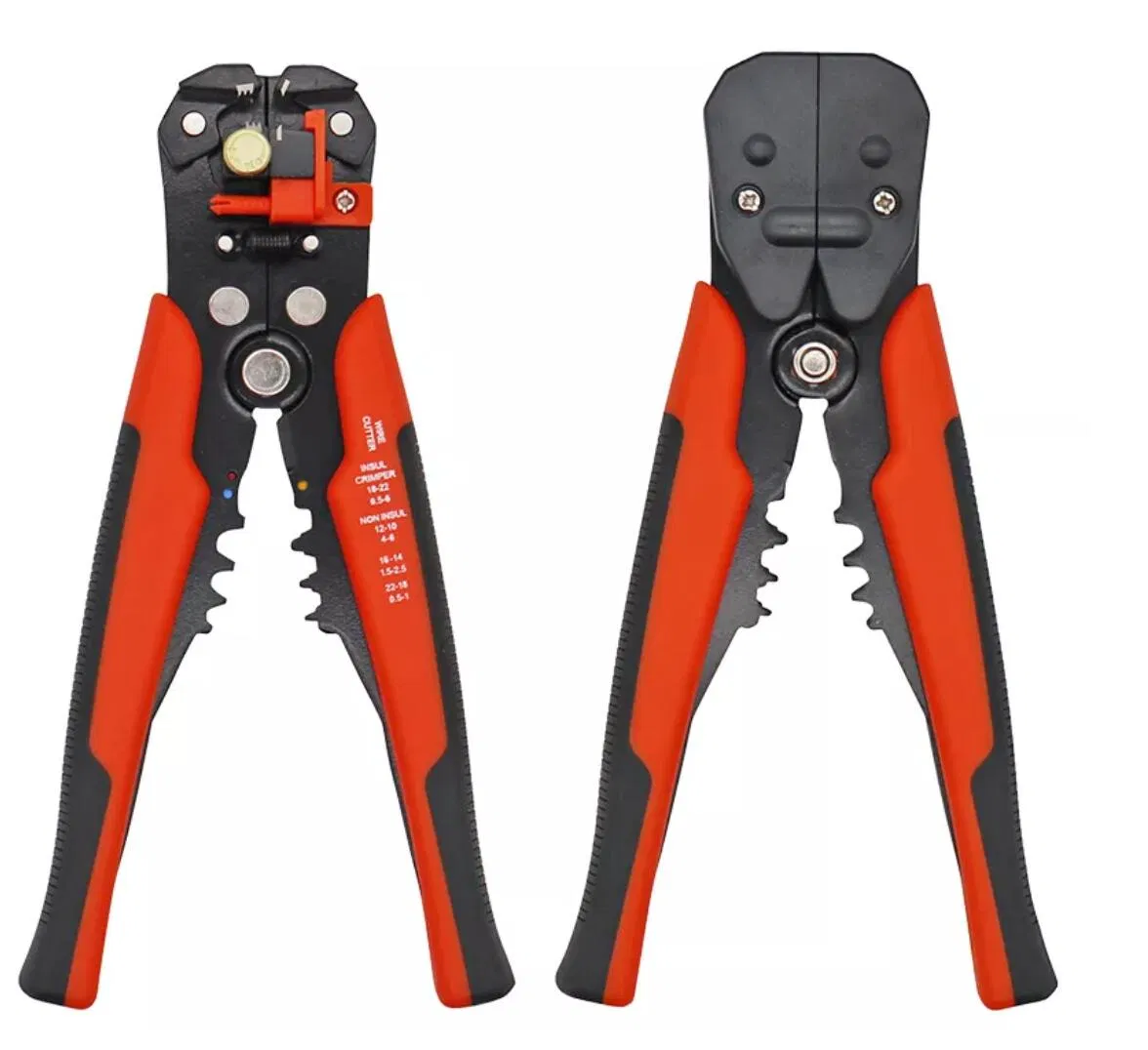 Pinza spelafili auto-regolante per isolamento, spelafili per cavi 0,2-6 mm², utensile manuale