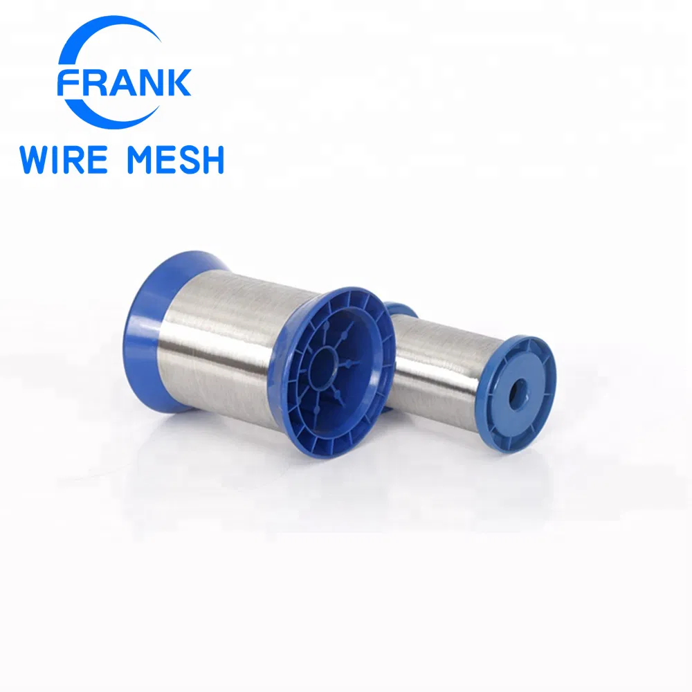 316L filo d'acciaio ultrafine 0,02-0,08 mm per maglieria, filato, tessile