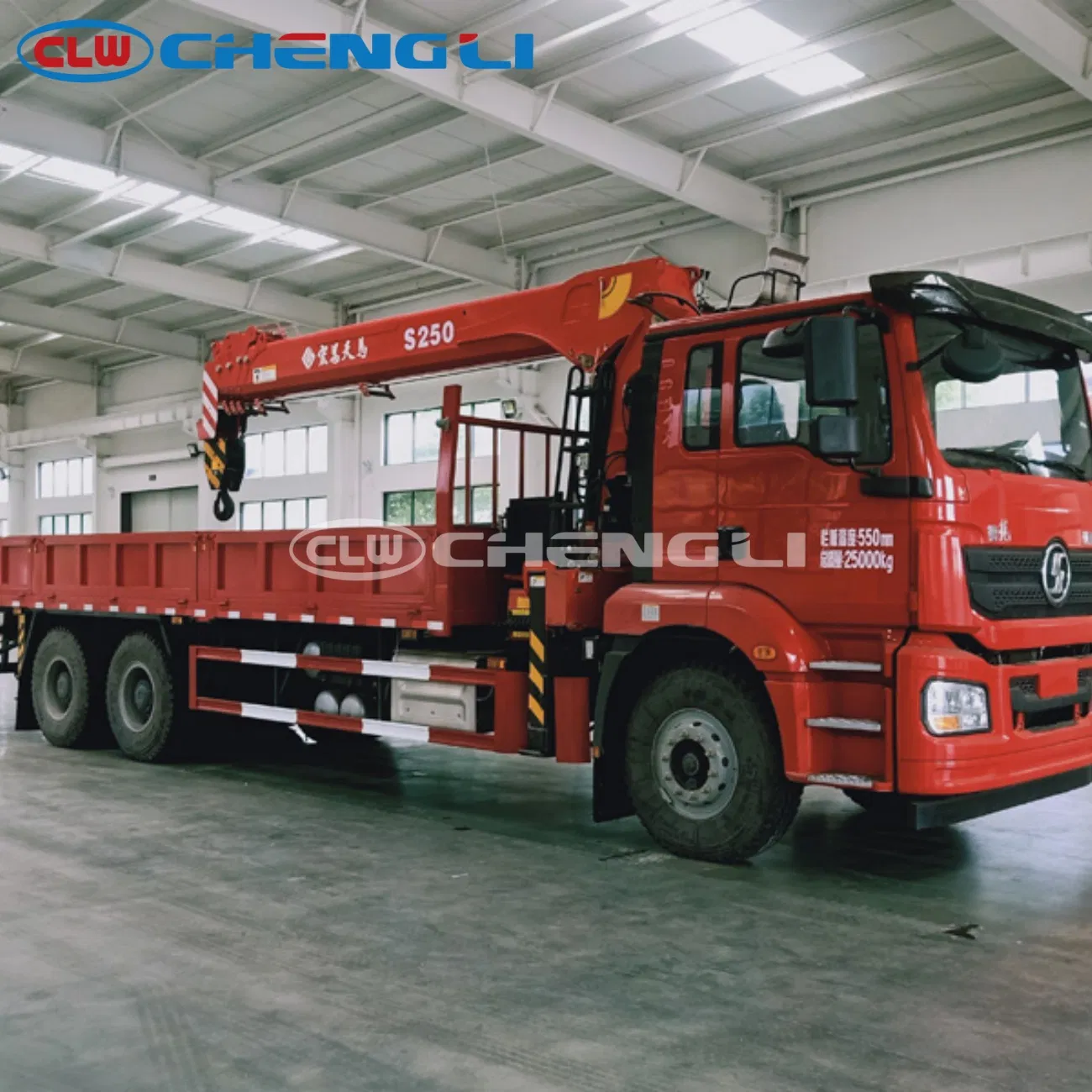 8X4 Crane Truck with 25 Tons Load Lifting Power Vehicle