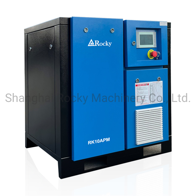 7.5kw-250kw Electric Air Cooling Permanent Magnet Variable Speed Industrial Screw Air Compressor