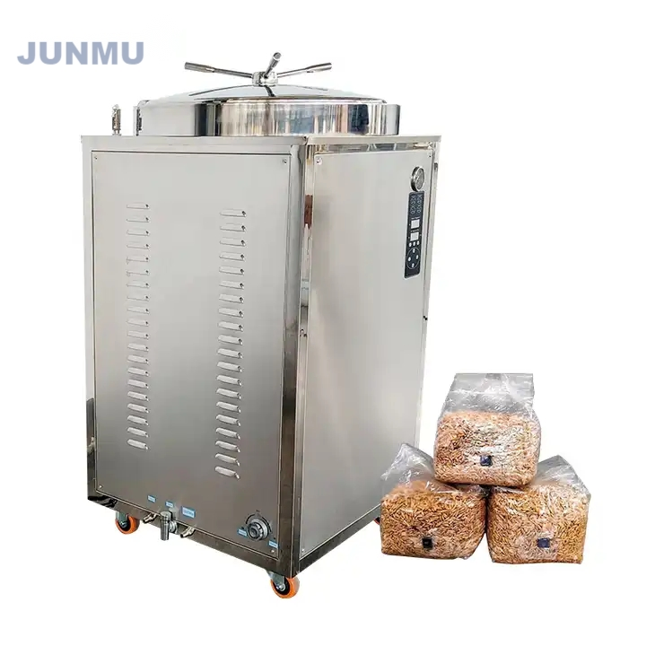 Sterilizzatore a vapore industriale verticale da 250 litri 200L autoclave per sacchetti di substrato per funghi macchina retort USA in stock