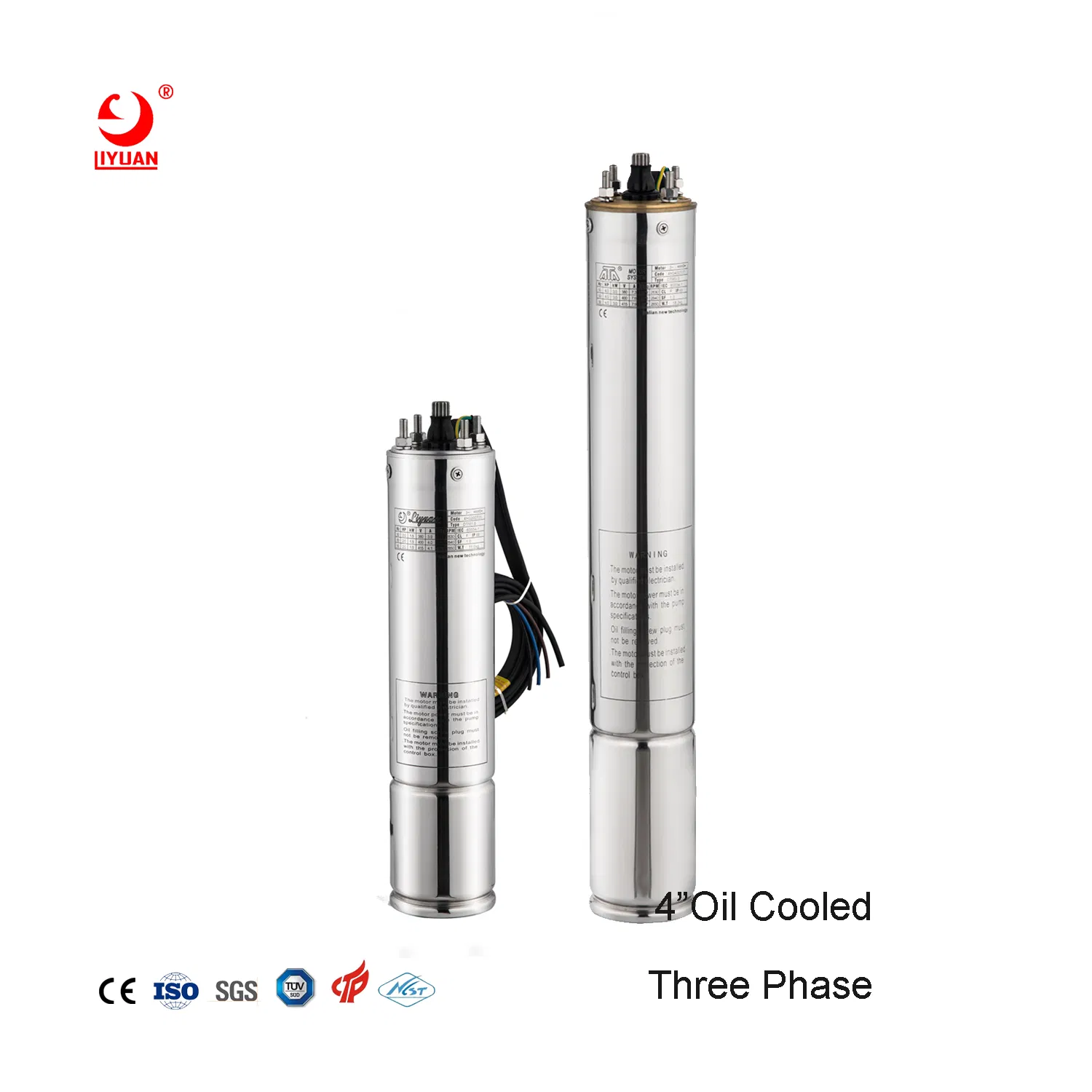 Motore elettrico per pompa da 4 pollici 0,5 CV, 1 CV, 1,5 CV, 2 CV Macchina avvolgitrice per pompe sommergibili