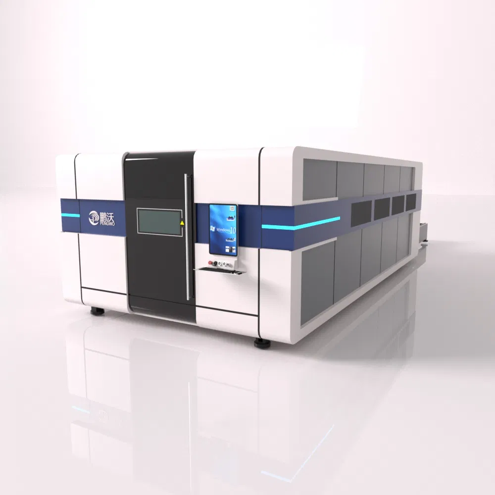 Full Cover 1500W 2000W 3000W 6000W CNC Fiber Laser Cutting Machine for Metal Carbon Steel Stainless Steel Aluminum Brass